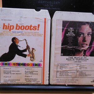 8 track tapes Lot of 2 Boots Randolph "The World of Boots" & "Hip Boots" 1960s